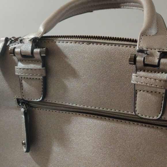 JustFab large silver glitter Hobo handle bag - Picture 2 of 12